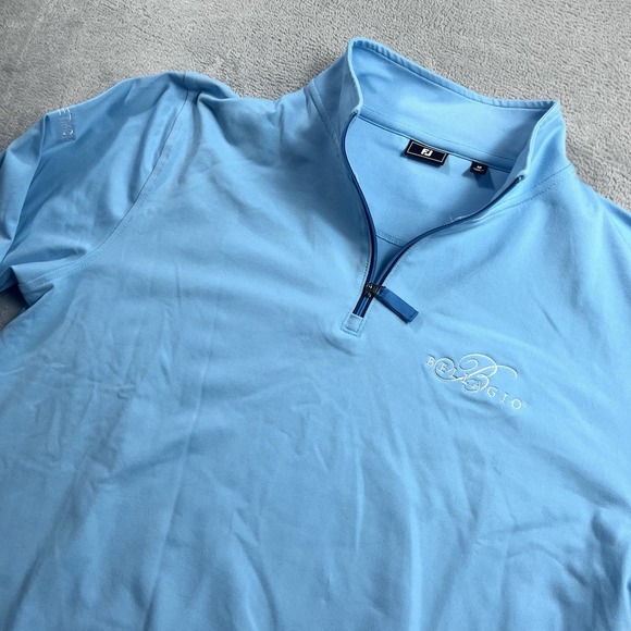FootJoy Bellagio Vegas BetMGM Tour Issued Golf 1/4 Zip Pullover M Blue RARE